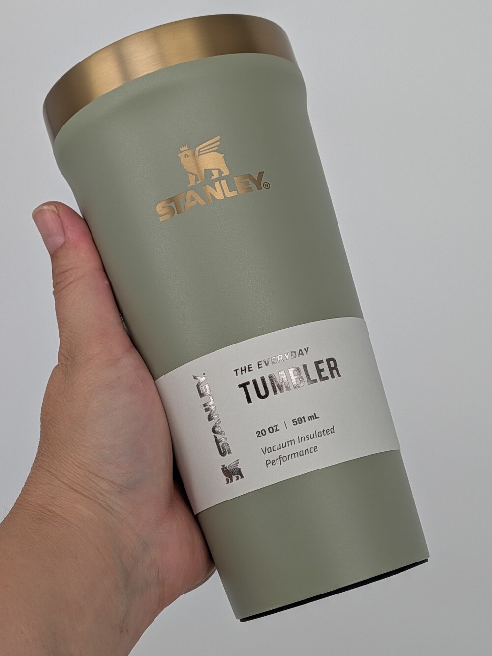 New Stanley The Everyday Tumbler water bottle insulated cup 20 Oz juniper green